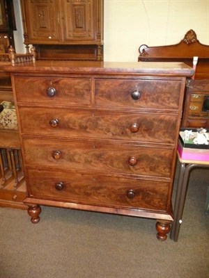 Lot 757 - Victorian four height chest of drawers