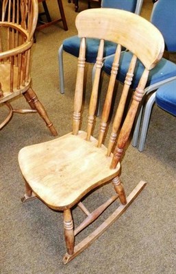 Lot 765 - Pine rocking chair