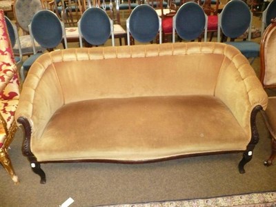 Lot 770 - Mahogany framed late 19th century sofa