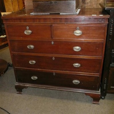 Lot 789 - Georgian mahogany four height chest