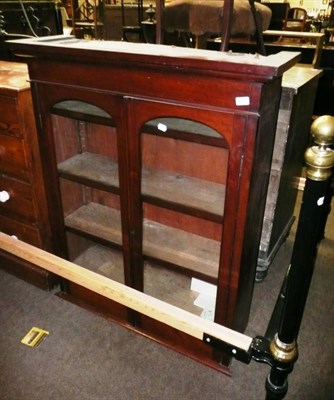 Lot 809 - Mahogany glazed bookcase top