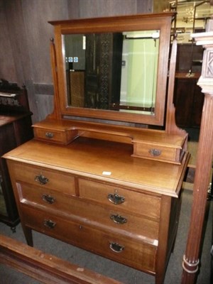 Lot 811 - Edwardian inlaid mahogany dressing table