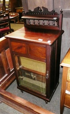 Lot 812 - Mahogany music cabinet