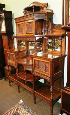 Lot 825 - Late Victorian walnut chiffonier