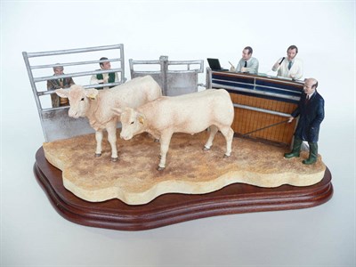 Lot 1007 - Border Fine Arts Charolais Cross 'Under The Hammer', model No. BO666B by Kirsty Armstrong, Ltd....