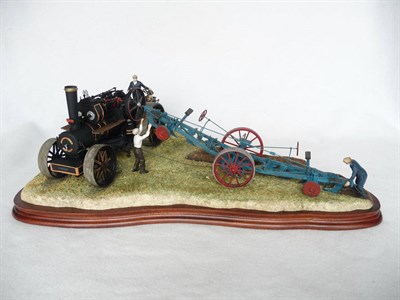 Lot 1010 - Border Fine Arts Steam Plough '20 Acres A Day', model No. BO744 by Ray Ayres, Ltd. edition No....