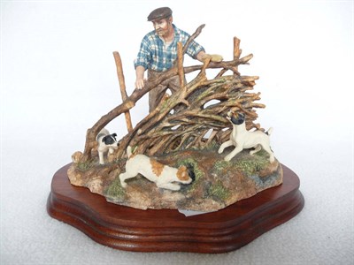 Lot 1029 - Border Fine Arts 'Hedgelaying', model No. JH65 by Ray Ayres, Ltd. edition No. 869/1750, 17.8cm high