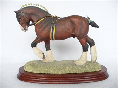 Lot 1041 - Border Fine Arts 'Champion of Champions Shire Stallion', model No. L140A by Anne wall (standard...