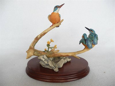 Lot 1051 - Border Fine Arts 'Kingfisher and Young' style 1, model No. EG04 by Richard Roberts, Ltd....