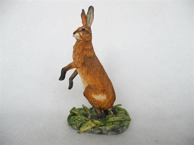 Lot 1053 - Border Fine Arts 'Hare' (style 2), model No. JB2 by Judy Boyt, 17.8cm high with box