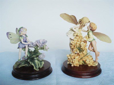 Lot 1061 - Border fine Arts Chicory Fairy, model No. CF22, Ltd. edition No. 813/1950 and Gorse Fairy,...