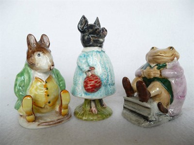 Lot 1066 - Three Beswick Beatrix Potter figures 'Pig Wig', BP3A; 'Samuel Whiskers', BP33B and 'Mr...