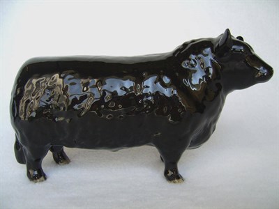 Lot 1085 - Beswick Aberdeen Angus Bull, model No. 1562, black gloss, 11.9cm high