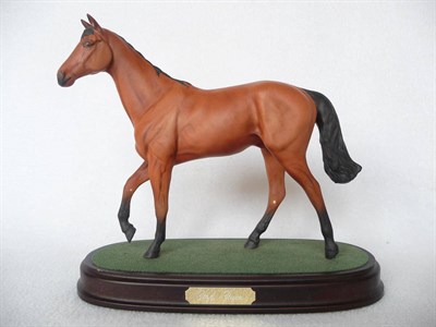 Lot 1131 - Beswick horse 'Red Rum' style two, model No. A226, bay matt, 22.9cm high on wood plinth