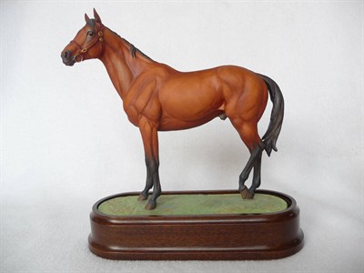 Lot 1132 - A Royal Worcester Horse 'Mill Reef', model No. RW3942, Ltd. edition of 500, bay matt, 29.2cm...