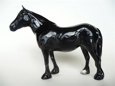 Lot 1141 - Beswick Dales Pony 'Maisie', model No. 1671, black gloss, 16.5cm high