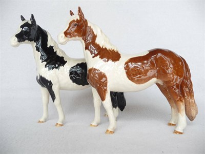 Lot 1149 - Beswick Skewbald Pinto Pony, model No. 1373 second version, brown and white gloss, 16.5cm high...