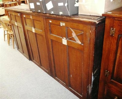 Lot 1175 - An oak collector's cabinet *previously in the Hancock Museum in Newcastle