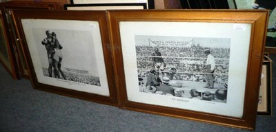 Lot 52 - A Set of Eight 'James E.Pepper Whisky' Advertising Boxing Prints, the photographic prints...