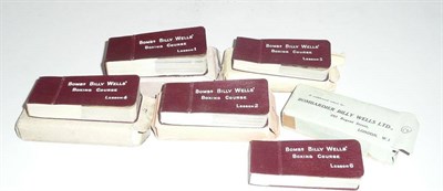 Lot 56 - Six Bombardier Billy Wells Boxing Course Flicker Books, lessons 1 to 6, real photographs bound...