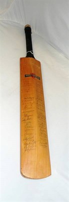 Lot 67 - A Jim Parkes Autograph Cricket Bat, signed to the face by Sussex & Kent players and to the back...