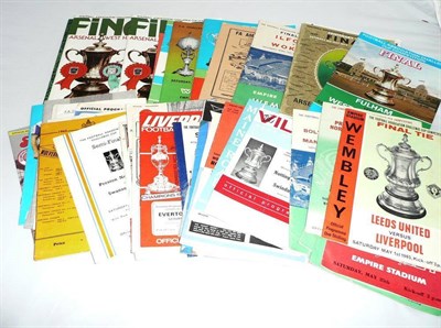 Lot 81 - Thirty Nine F.A.Cup Programmes, from the 1950's to 1980's including early rounds, semi-finals...