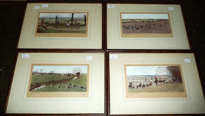 Lot 117 - Cecil Aldin - 'The Hunting Countries of England' - The V.W.H.(Cricklade), The Meynell Hunt, The...