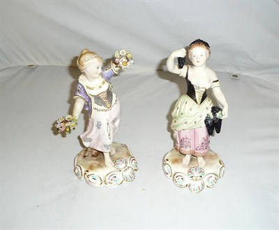 Lot 134 - A pair of Stevensons Hancock figures - Spring and Autumn