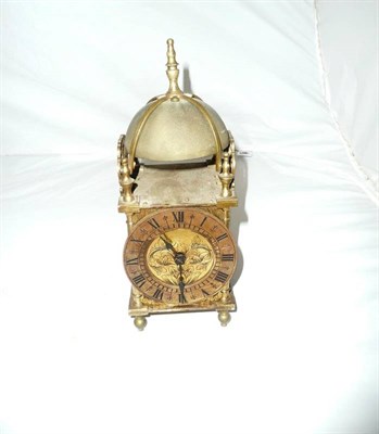 Lot 147 - Lantern clock with 19th/20th century French movement