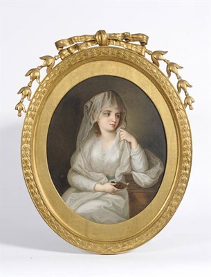 Lot 84 - A KPM (Berlin) Painted Porcelain Plaque, third quarter of the 19th century, oval, painted with...