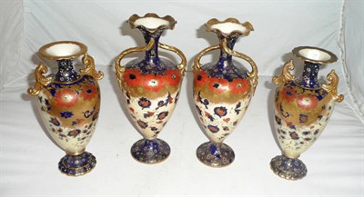 Lot 3 - Two pairs of Carlton Ware vases