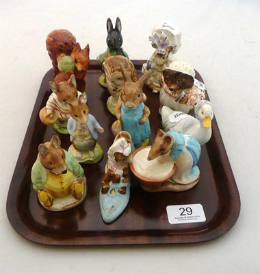 Lot 29 - Twelve Beswick Beatrix Potter figures