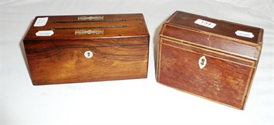 Lot 134 - 19th century Victorian rosewood correspondence box with mother of pearl inlay and a partridge...