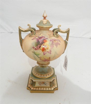 Lot 188 - A Royal Worcester pot pourri vase and cover