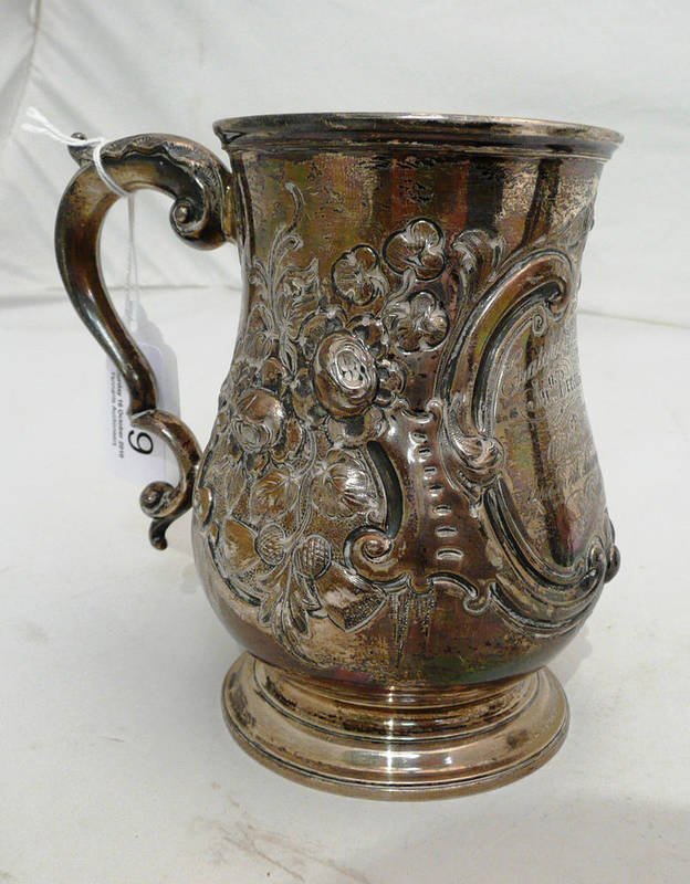 Lot 199 - Presentation silver mug