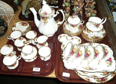 Lot 320 - A Royal Albert 'Country Rose' tea service and coffee service