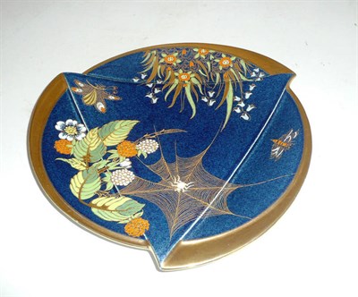 Lot 332 - A Carlton ware spider's web plate