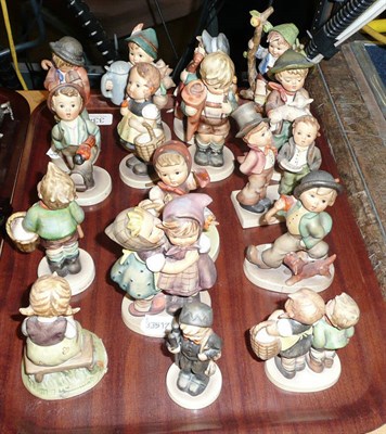 Lot 334 - Sixteen Hummel figures