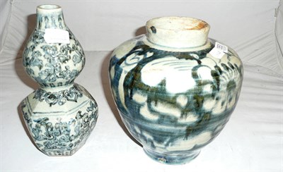 Lot 353 - Two provincial Chinese pottery vases