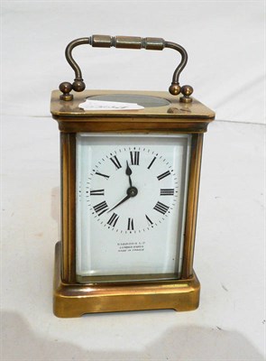 Lot 370 - French carriage timepiece