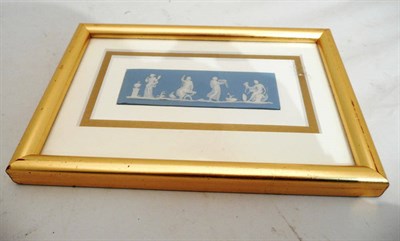 Lot 380 - Wedgwood pate sur pate plaque, framed