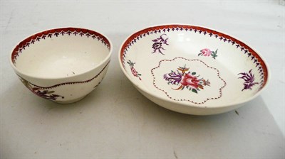 Lot 382 - A Worcester tea bowl and saucer