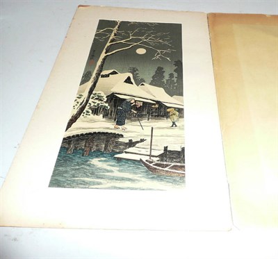 Lot 397 - Six Japanese woodblock prints, circa 19290's