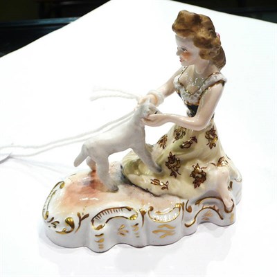 Lot 428 - A Royal Crown Derby group, Shepherdess by Edward Drew