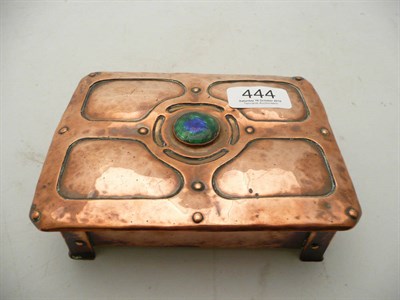 Lot 444 - Arts and crafts copper and enamel box