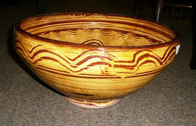 Lot 483 - Large modern slipware bowl