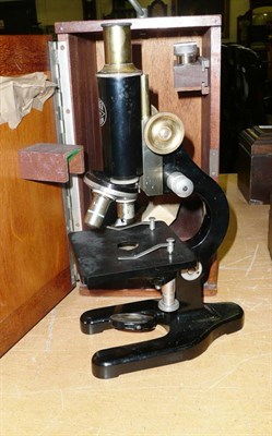 Lot 503 - A Baker microscope