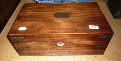 Lot 527 - Mahogany writing slope