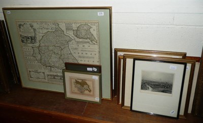 Lot 578 - Bowen's map of the East Riding of Yorkshire and ten others