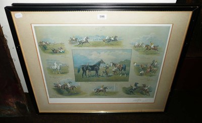 Lot 596 - Two framed prints 'Jenkinsons Grand National 1910' and 'Clensides Grand National 1911' by Bright